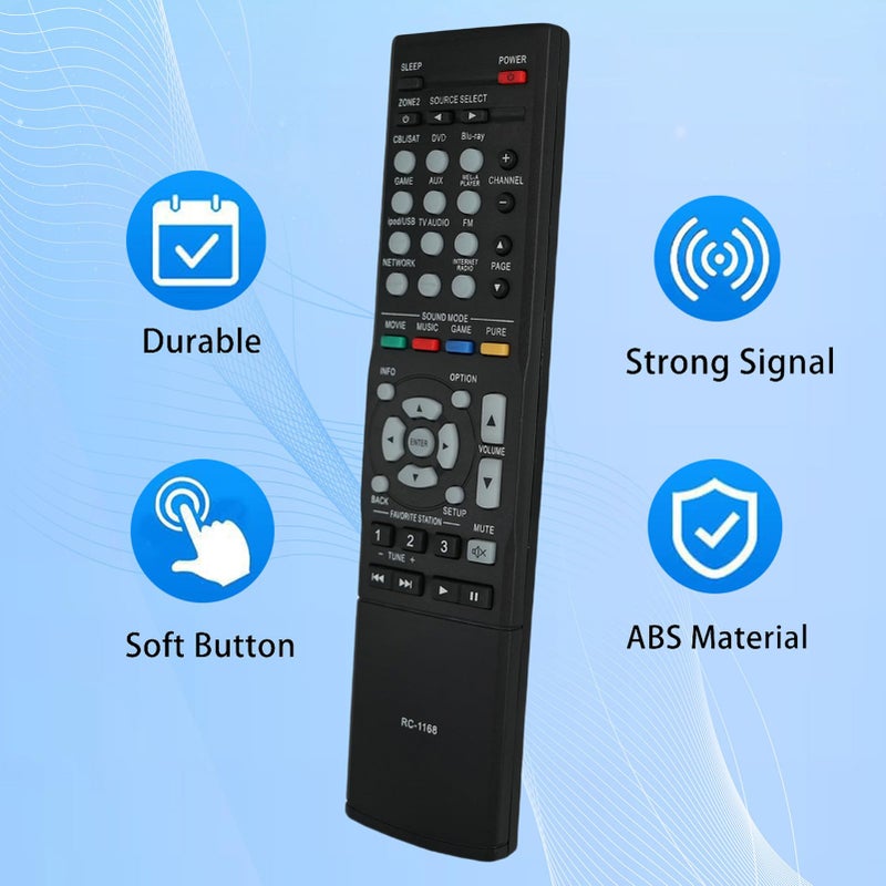 Kassionel Replaced Remote Control Compatible for Denon AVR-1913 AVR-2113CI AVR-E400 Home Theater AV Receiver System - Image 3